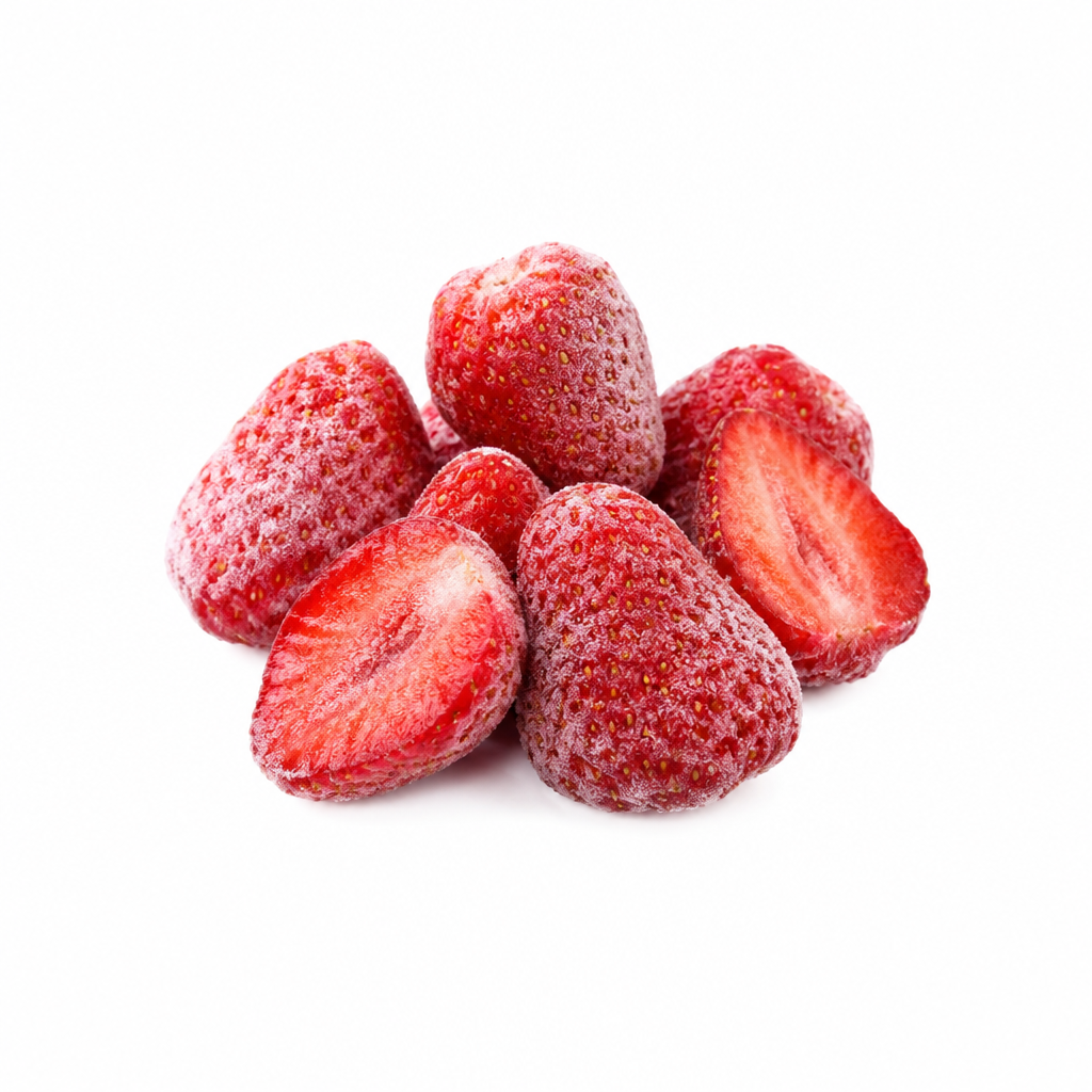 Gefrorene Erdbeeren